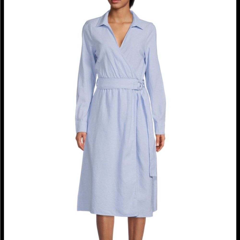 Sak’s fifth Avenue Linen blend shirt dress